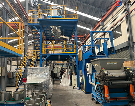 Grupo automático preto do óleo do carbono da máquina de processamento de borracha que pesa o sistema