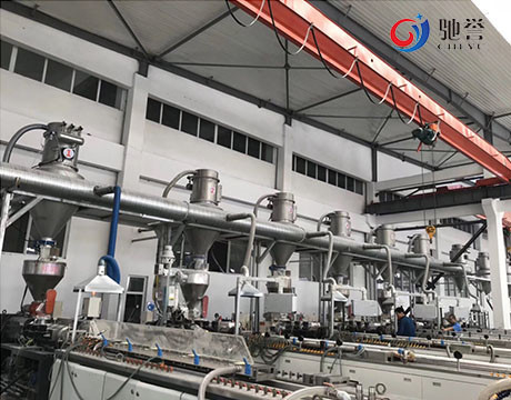 Extrusora que alimenta o PVC que dosa o sistema de mistura para industrial plástico
