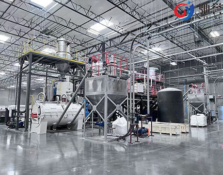Sistema de transtorte de alimentação automático para o misturador do pó e a extrusora do PVC