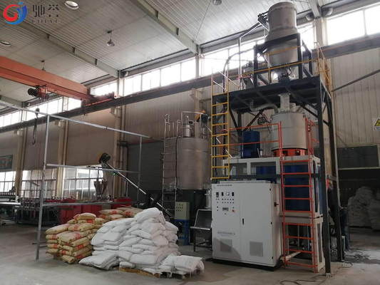 Sistema de transtorte de mistura de alimentação automático para a linha da extrusão do perfil do quadro de porta de WPC