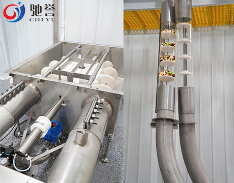 Dose de alimentação do automóvel do pó transportando o sistema para a indústria alimentar