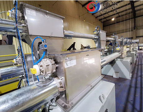 Dose de alimentação do automóvel do pó transportando o sistema para a indústria alimentar