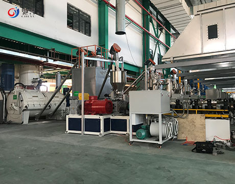 Sistema de composição de mistura de dose de alimentação automático para a linha da extrusora do assoalho de SPC/WPC/LVT