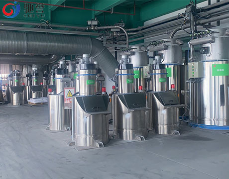 Sistema de composição de mistura de dose de alimentação automático para a linha da extrusora do assoalho de SPC/WPC/LVT