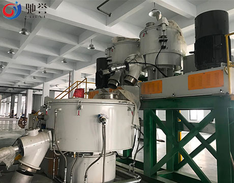 Máquina de mistura do misturador de pó com sistema de dosagem e funil de carregamento de matérias-primas