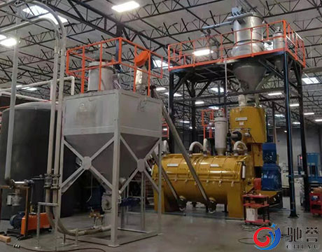 Misturadores compostos do turbocompressor do PVC do misturador de alta velocidade com sistema de transtorte de dose pneumático