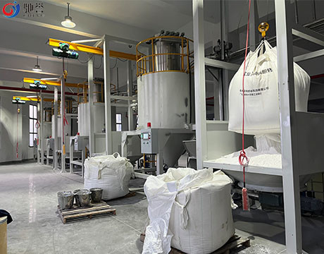 Misturadores compostos do turbocompressor do PVC do misturador de alta velocidade com sistema de transtorte de dose pneumático