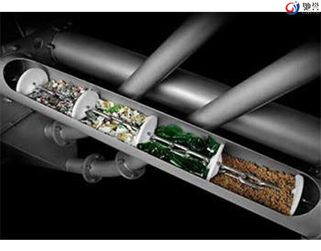 Alimento que transporta o transporte de corrente tubular