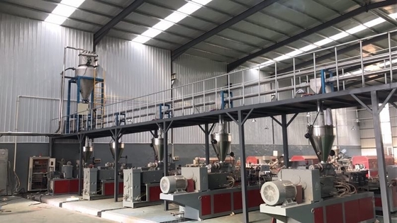 Máquina de alimentação de transtorte automática da extrusora do sistema do transporte de corrente do tubo